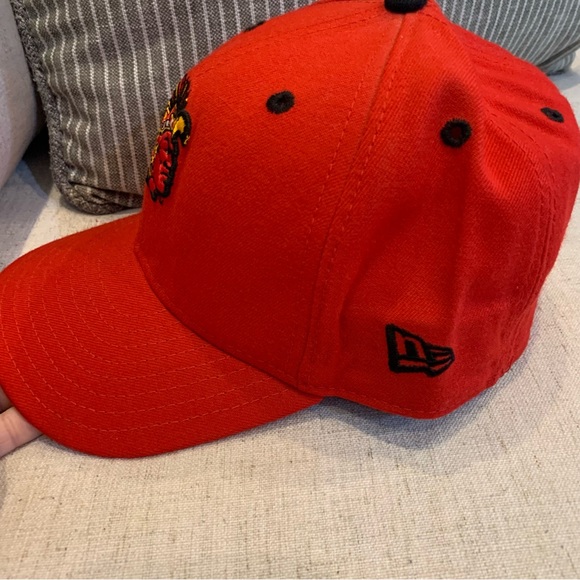 New Era San Diego State Aztecs Tyro.001 Collegiate Red Fitted Cap Hat - Picture 2 of 5